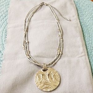 Silver Toned Lia Sophia Necklace